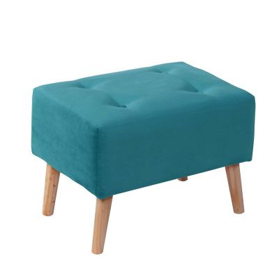 Pouf Niza Tela Velvet Turquesa