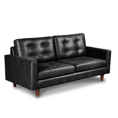 Imagen 2 del producto SOFA NAPOLES 3C CUERO KENTUCKY NEGRO