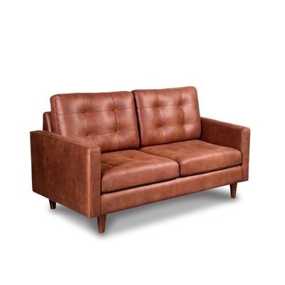 Imagen 2 del producto SOFA NAPOLES 2C CUERO KENTUCKY TABACO
