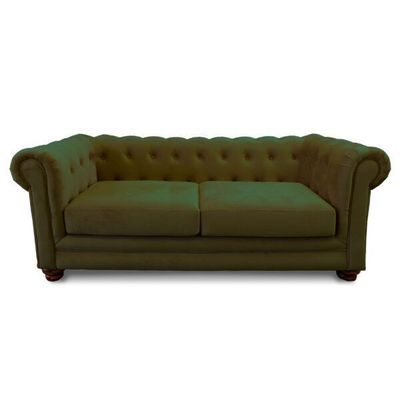 SOFA FLORENCIA 3C TELA VELVET VERDE