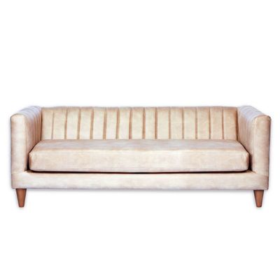 SOFA SORRENTO 3C CUERO KENTUCKY BEIGE