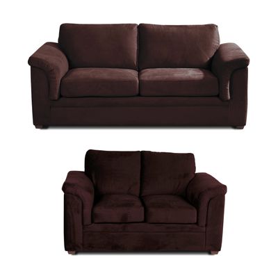 Imagen 1 del producto LIVING ANCONA 3-2 TELA  VELVET  CHOCOLATE