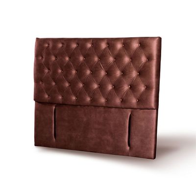 Imagen 2 del producto RESPALDO FLORENCIA CUERO CAFÉ MORO 2 PZA