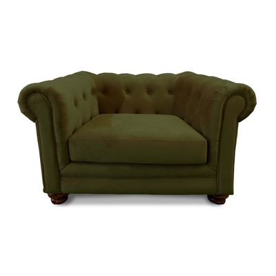 SOFA FLORENCIA 1C TELA VELVET VERDE