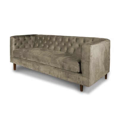 Imagen 2 del producto SOFA BRESCIA 3C TELA VELVET VIVIAN CAFÉ