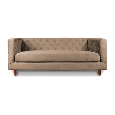 Imagen 1 del producto SOFA BRESCIA 3C TELA VELVET VIVIAN CAFÉ