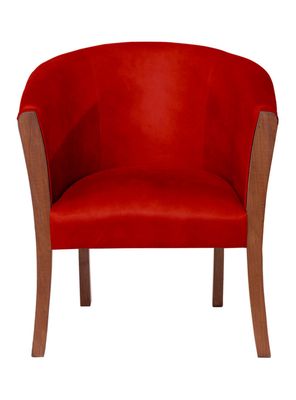 Sitial Dortmund Cuero Kentucky Rojo