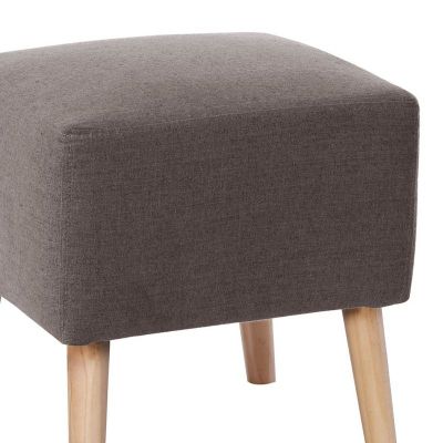 Imagen 2 del producto Pouf Burdeos Lino Gris Oscuro