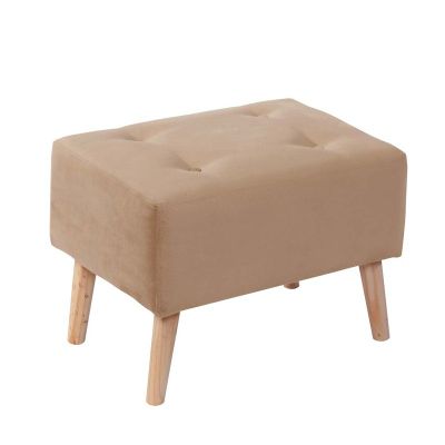 Pouf Niza Tela Velvet Beige