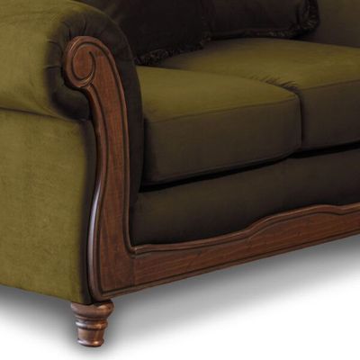 Imagen 2 del producto LIVING RIMINI 3-2 TELA VELVET VERDE