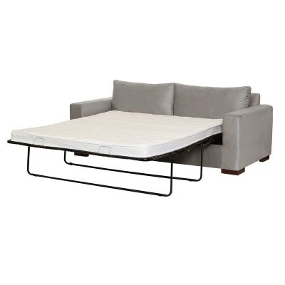 Sofa Cama Livorno 2Pl Tela Velvet Gris