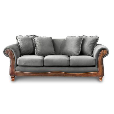 SOFA  RIMINI 3C TELA VELVET GRIS