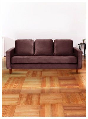 Imagen 1 del producto SOFA VENECIA 3C TELA VELVET CHOCOLATE