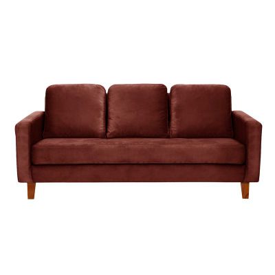 Imagen 2 del producto SOFA VENECIA 3C TELA VELVET CHOCOLATE