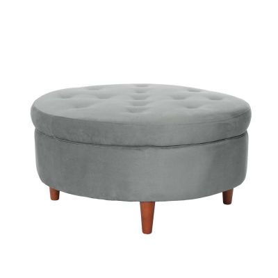 Pouf Paris Tela Velvet Gris