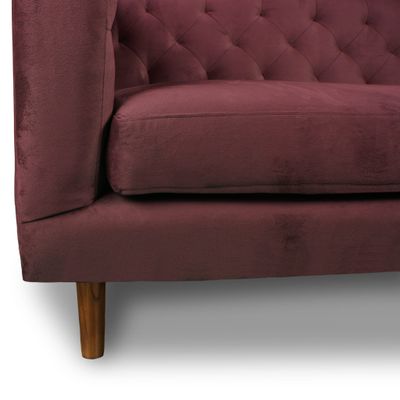 Imagen 2 del producto SOFA BRESCIA 2C TELA VELVET VIVIAN BURDEO