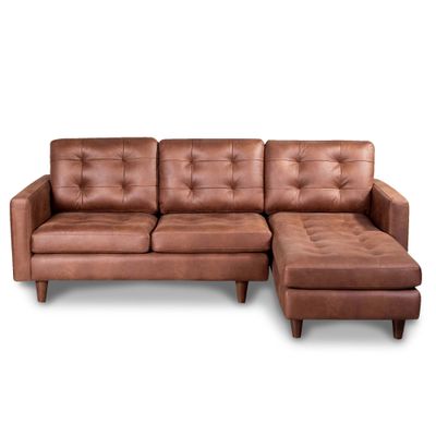 SOFA CHAISELONG DER NAPOLES CUERO KENTUCKY TABACO