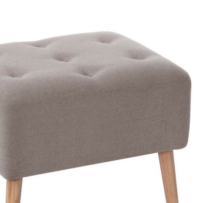 Imagen 2 del producto Pouf Lyon Lino Gris Claro