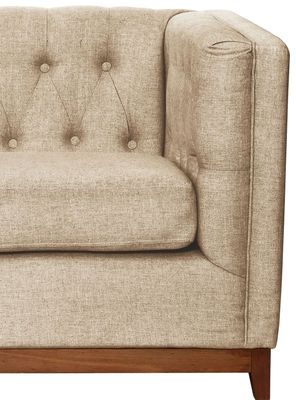 Imagen 2 del producto Sofá Roma 1 Cuerpo Capitoné Lino Natural