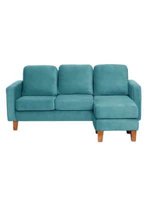 SECCIONAL VENECIA INTERCAMBIABLE TELA VELVET TURQUESA