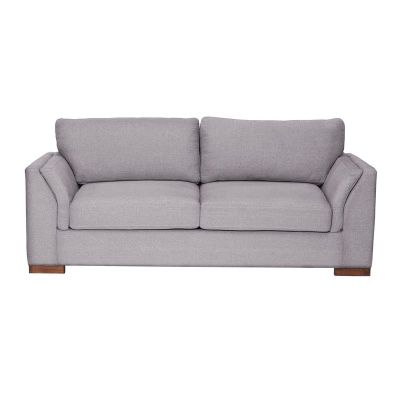 Imagen 2 del producto Sofá Cama Milan 2PL Lino Gris Claro Con Asiento de Resortes Pocket