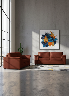 Imagen 1 del producto LIVING ANCONA 3-2 PU GRANO CHOCOLATE