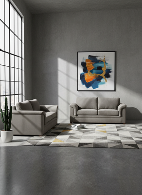 Imagen 1 del producto LIVING ANCONA 3-2 TELA VELVET GRIS