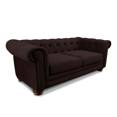 Imagen 2 del producto SOFA FLORENCIA 3C TELA VELVET CHOCOLATE