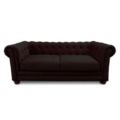 Imagen 1 del producto SOFA FLORENCIA 3C TELA VELVET CHOCOLATE