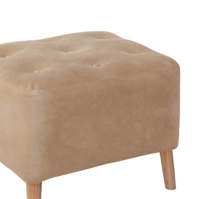 Imagen 2 del producto Pouf Lyon  Cuero Kentucky Beige