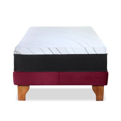 Imagen 2 del producto CAMA ZEN TOP SPRING SOFT TELA BURDEO 1PZA