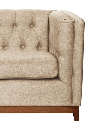 Imagen 2 del producto Sofá Roma 2 Cuerpos Capitoné Lino Natural