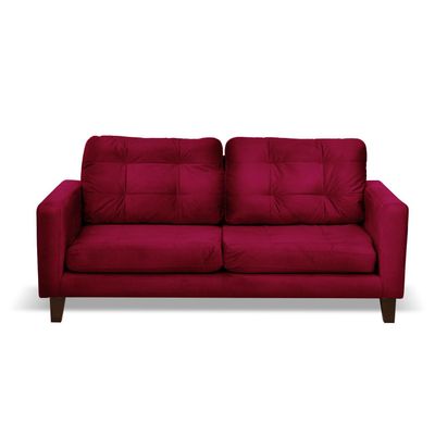 SOFA NAPOLES 3C TELA  VELVET  BURDEO
