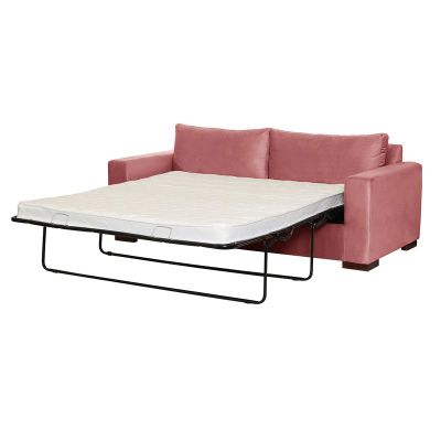 Sofa Cama Livorno 2Pl Tela Velvet Palo Rosa