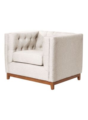 Imagen 2 del producto Sofá Roma 1 Cuerpo Capitoné Lino Blanco