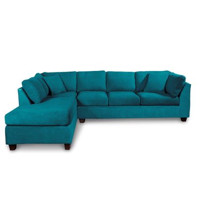 SECCIONAL PADUA IZQ TELA VELVET TURQUESA