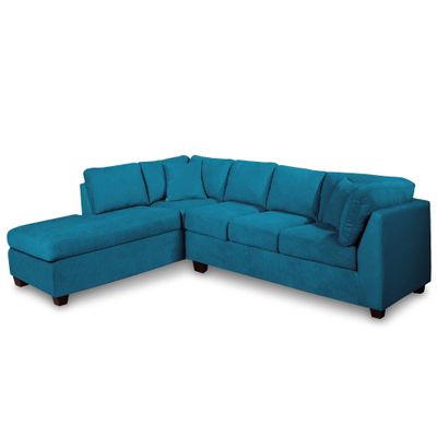 Imagen 2 del producto SECCIONAL PADUA IZQ TELA VELVET TURQUESA