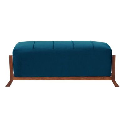 Imagen 2 del producto Banqueta Marsella Tela Velvet Azul Petroleo