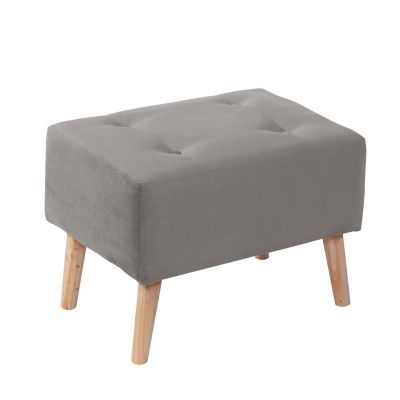 Pouf Niza Tela Velvet Gris