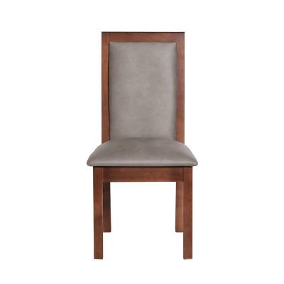 Silla Girona Cuero Kentucky Gris