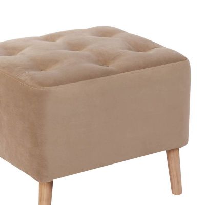 Imagen 2 del producto Pouf Lyon Tela Velvet Beige