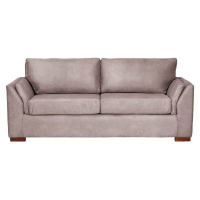 Imagen 2 del producto Sofá Cama Milan 2PL Cuero Kentucky Gris Con Asiento de Resortes Pocket