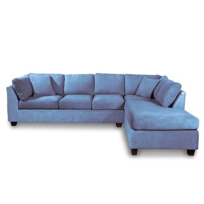 Imagen 2 del producto SECCIONAL PADUA DER TELA VELVET AZUL PETROLEO