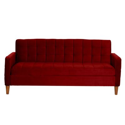 Imagen 2 del producto FUTON GENOVA TELA VELVET BURDEO