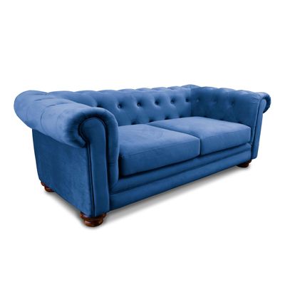 Imagen 2 del producto SOFA FLORENCIA 3C TELA VELVET AZUL PETROLEO