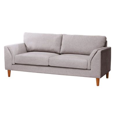 Imagen 2 del producto Sofá Milan 3C Lino Gris Claro Con Asiento de Resortes Pocket