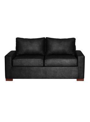 SOFA LIVORNO 2C CUERO KENTUCKY NEGRO