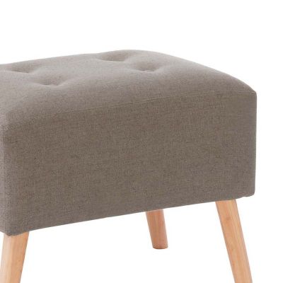 Imagen 2 del producto Pouf Niza Lino Gris Claro