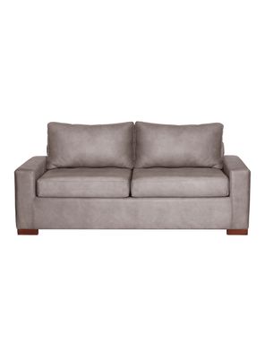SOFA LIVORNO 3C CUERO KENTUCKY GRIS