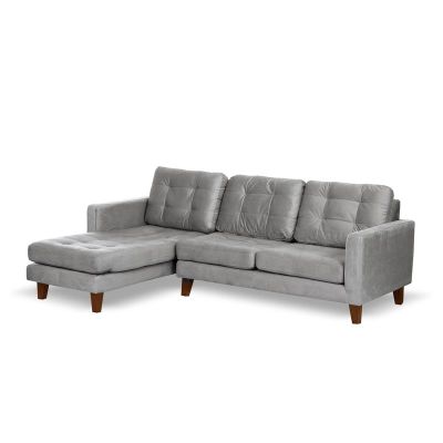 Imagen 2 del producto Sofa Chaiselong Izq Napoles Tela  Velvet  Gris
